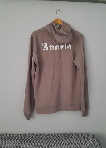 44 Beden Bej Kadın Sweatshirt, Uzun Kollu, Rahat Kesim