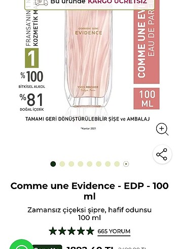 Yves Rocher Yves Rocher Evidence 100 ml