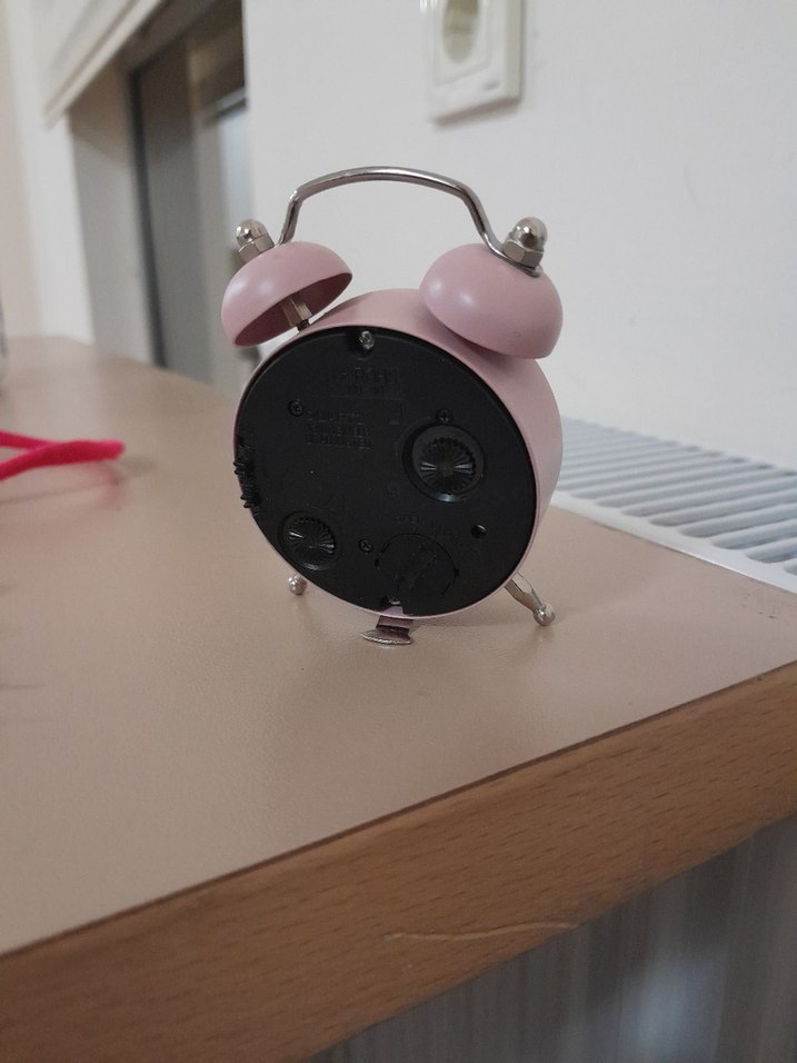 Pastel Pembe Masa Saati - Görsel 2