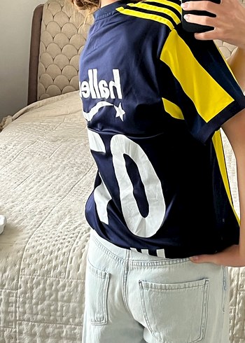 Sarı-Lacivert Çizgili V Yaka Erkek forma - Görsel 10