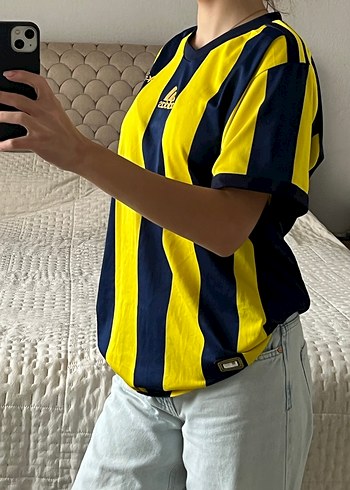 Sarı-Lacivert Çizgili V Yaka Erkek forma - Görsel 2