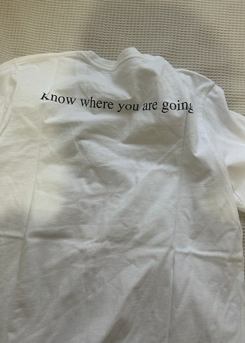 Beyaz Baskılı Erkek Tişört - Görsel 2