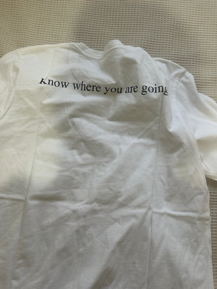 Beyaz Baskılı Erkek Tişört - Görsel 2