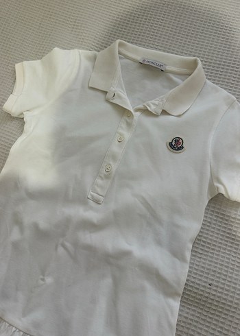 Kız Çocuk Beyaz Düğmeli Pamuklu Elbise - Görsel 4