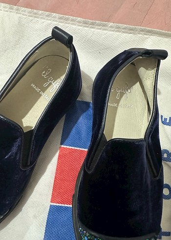 Çocuk Lacivert Bağcıksız Ayakkabı - Görsel 4