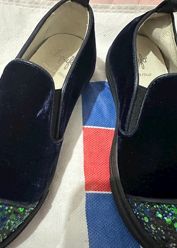 Çocuk Lacivert Bağcıksız Ayakkabı - Görsel 3