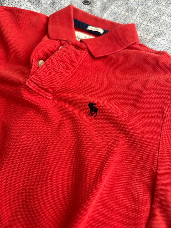 Kırmızı Düğmeli Erkek Polo Tişört - Görsel 3