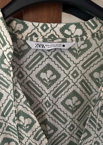 Bohem Desenli V Yaka Uzun Elbise - Görsel 4