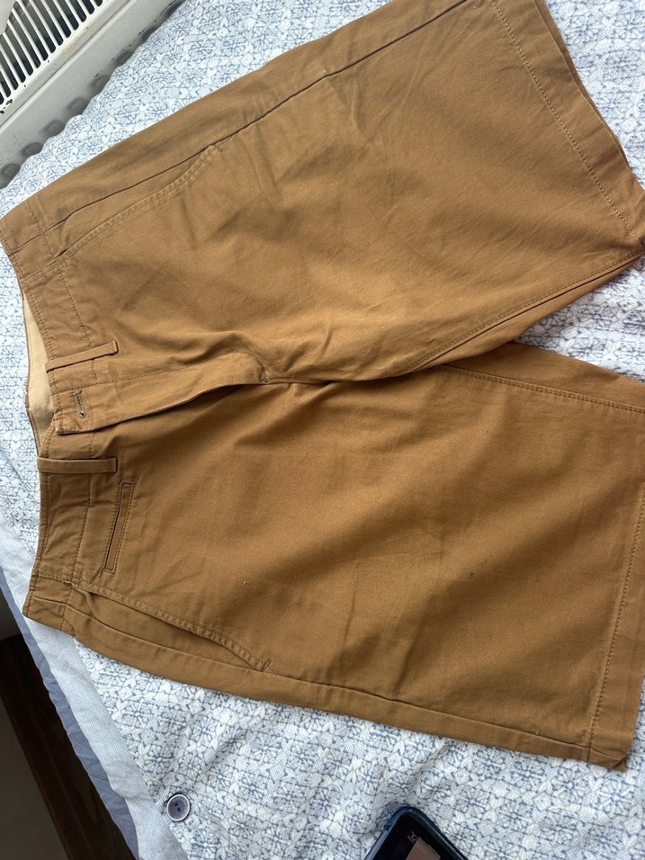 Düğmeli Kahverengi Erkek Şort - Görsel 3