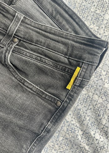 Gri Regular Fit Denim erkek Pantolon - Görsel 3