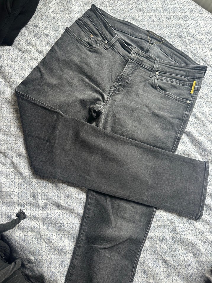 Gri Regular Fit Denim erkek Pantolon - Görsel 2