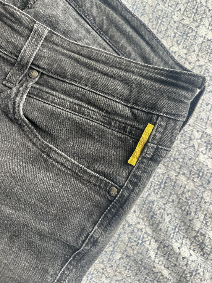 Gri Regular Fit Denim erkek Pantolon - Görsel 3