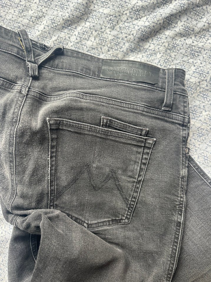 Gri Regular Fit Denim erkek Pantolon - Görsel 4