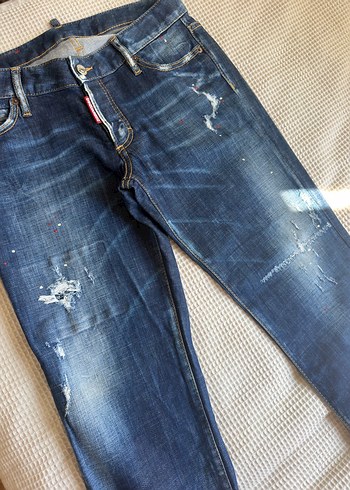 DSquared2 Koyu Mavi Yikamali Dar Kesim Jean