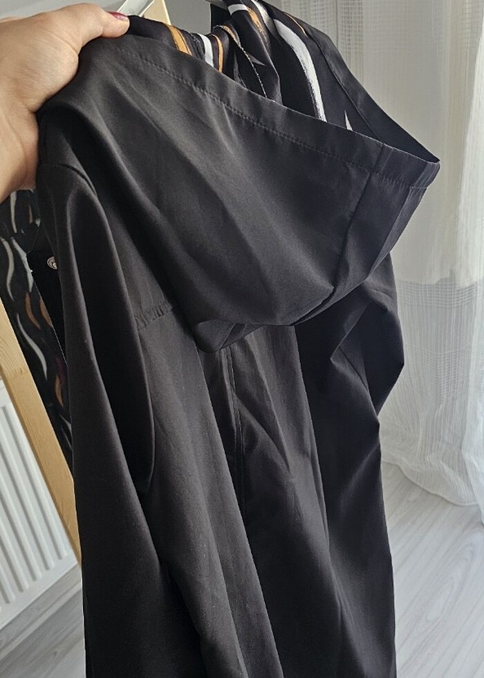 Trençkot kapüşonlu  - Görsel 3