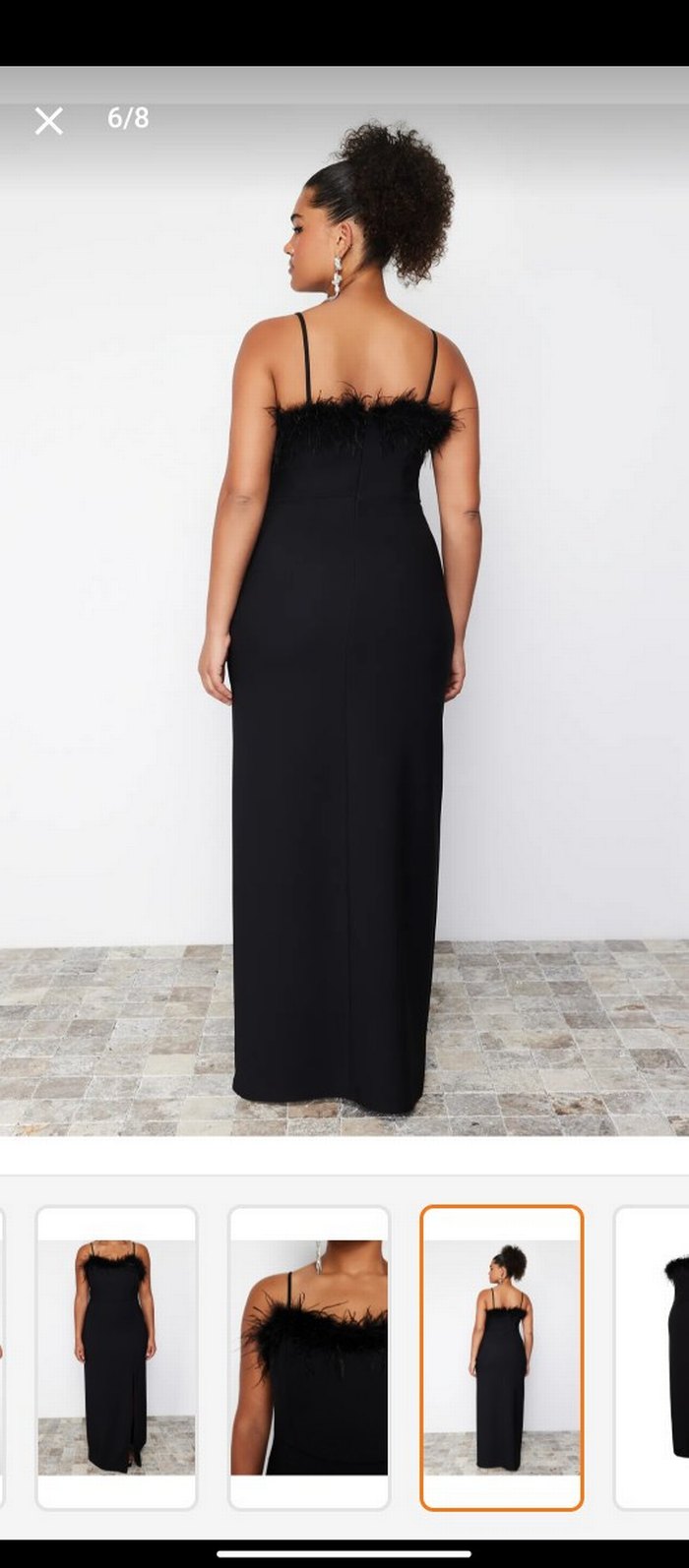 Kadın Siyah Uzun Gösterişli Elbise - Görsel 2