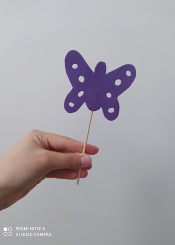 Renkli Hayvan ve Kelebek Şekilli gölge kuklaları - Görsel 6