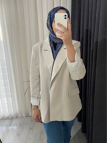 Diğer Keten Blazer Ceket