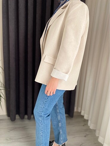 Zara Keten Astarlı Ceket