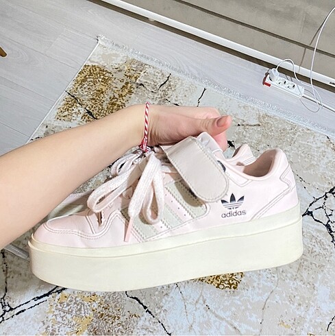 37 Beden pembe Renk Adidas Forum Bonega Sneaker Ayakkabı