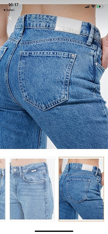 xs Beden mavi Renk MAVİ BLİSS HİGH RİSE FLARE JEAN