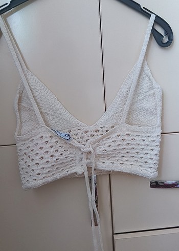 Bohem Beyaz Mini Bralet - Görsel 3
