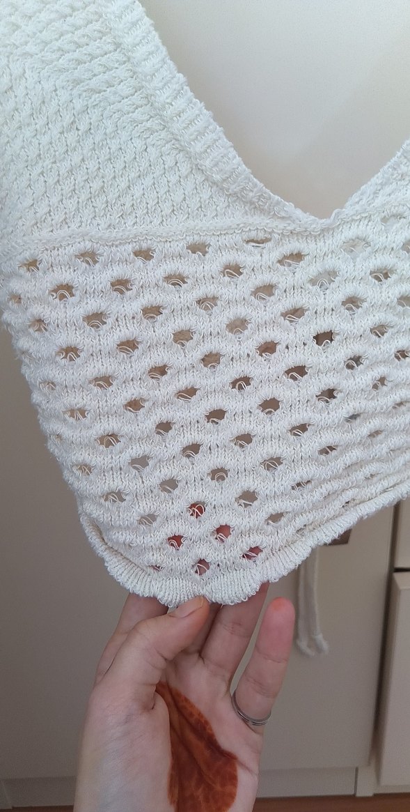 Bohem Beyaz Mini Bralet - Görsel 2