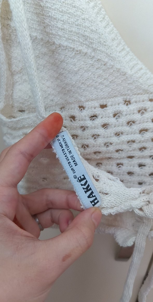 Bohem Beyaz Mini Bralet - Görsel 4