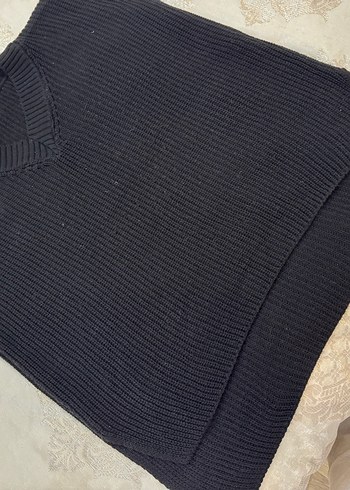 Siyah Kadın Boğazlı Triko Süveter - Görsel 2