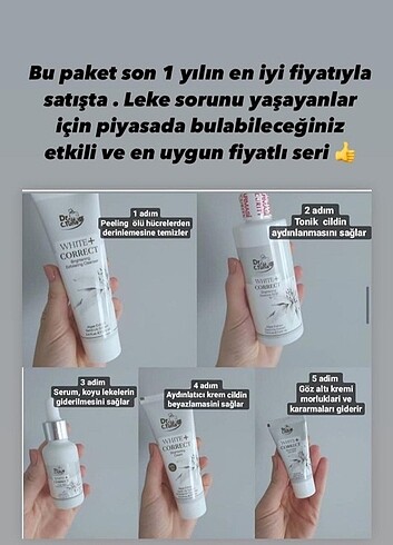 Aydınlatıcı krem seti 
