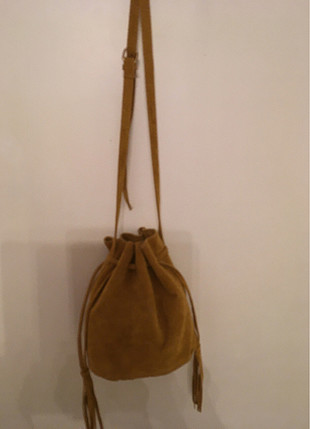 s Beden kahverengi Renk Nubuk çapraz çanta yeni hiç kullanılmamış 21x23 cm