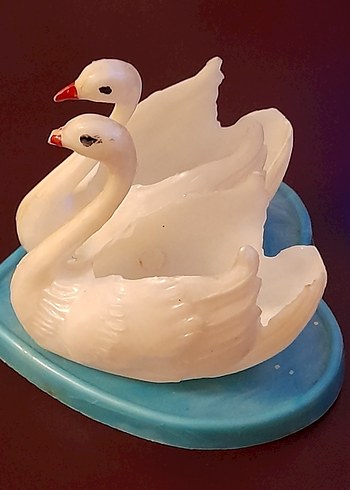 Beyaz Kuğu Figürleri Dekoratif - Görsel 3