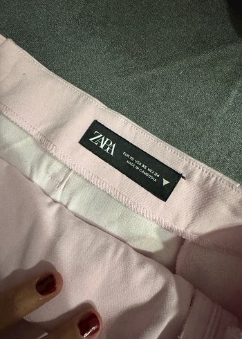 Pembe Kemerli Mini Şort Etek - Görsel 2