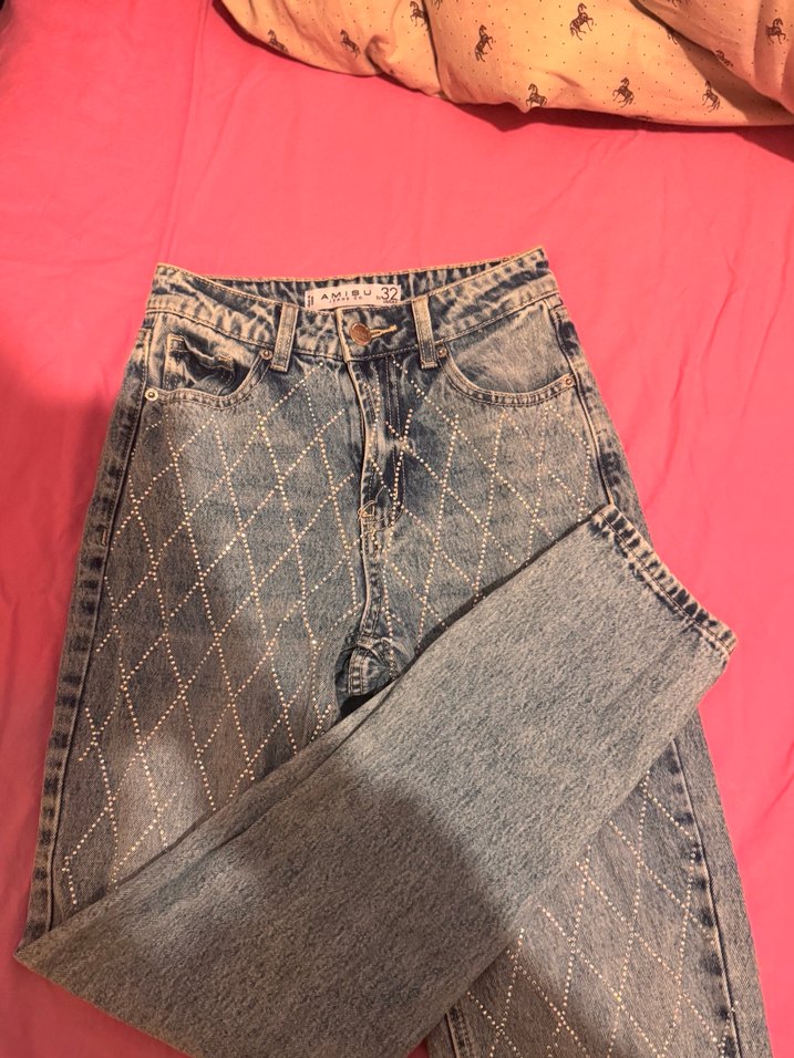 Taşlı jean - Görsel 2