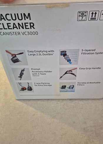 Beden Samsung CycloneForce Kırmızı Elektrikli Süpürge