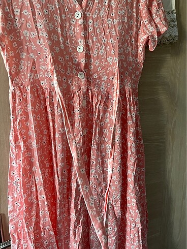 Pembe MIDI boy elbise - Görsel 2