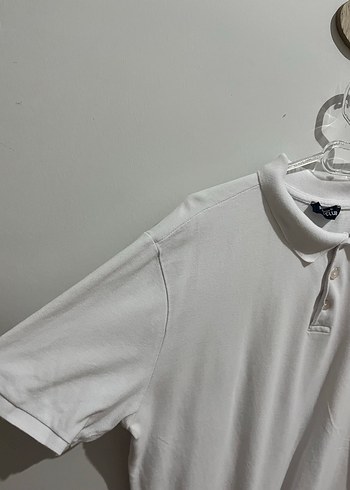 Erkek Beyaz Pamuklu Polo Tişört - Görsel 2