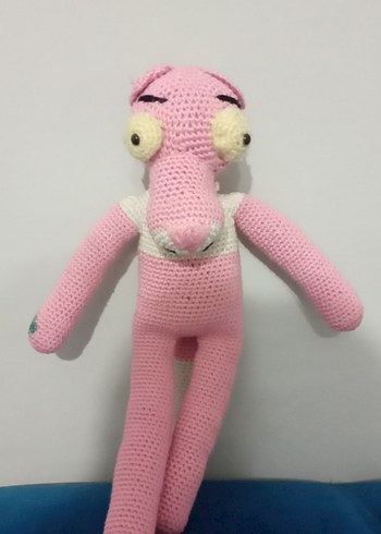 Pembe Örgü Peluş Oyuncak