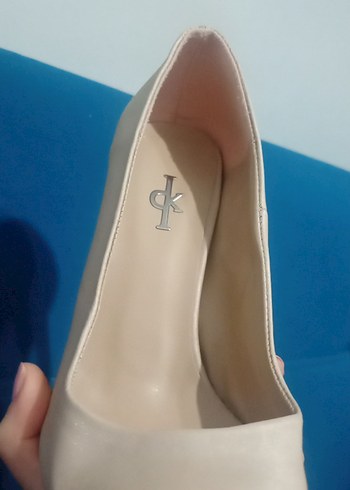 Beyaz Stiletto Topuklu Kadın Ayakkabı - Görsel 2