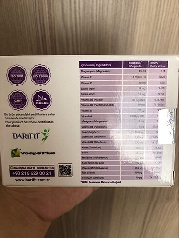 Diğer Barifit multi vitamin Colegen le hepsi bir