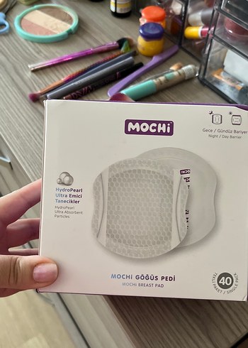 Mochi Beyaz Göğüs Pedi 40'lı
