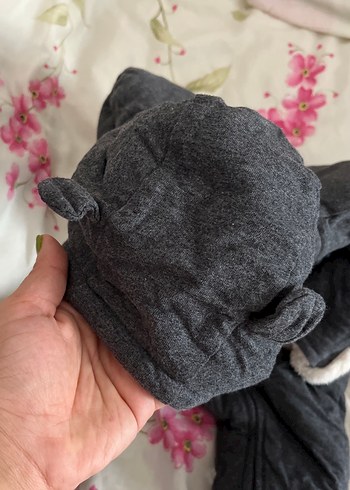 Gri Fermuarlı Bebek Tulumu - Görsel 4