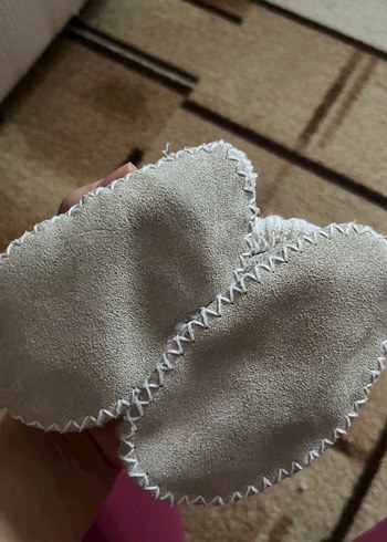 Kız Çocuk Gri Örgü Ev Botu - Görsel 2