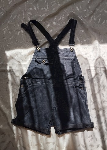 m Beden siyah Renk Vintage İSKO kot şort tulum