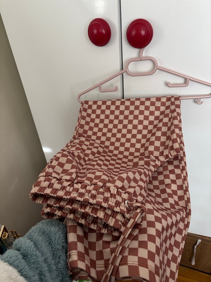 Dama desenli alt eşofman-pantolon  - Görsel 2