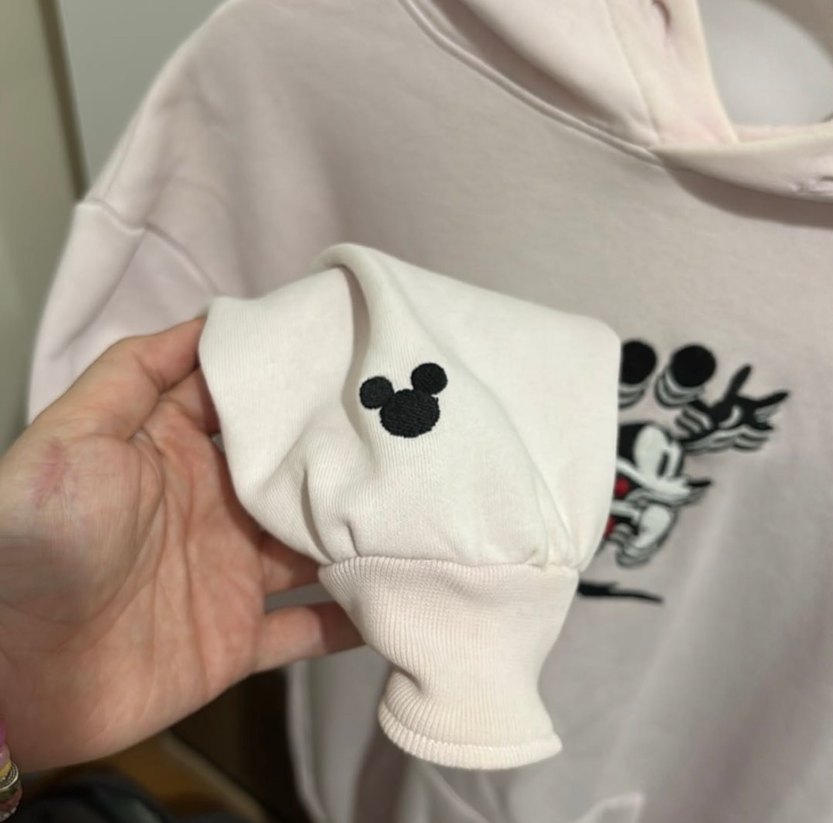 Pembe Kapüşonlu Baskılı Kadın Sweatshirt - Görsel 2