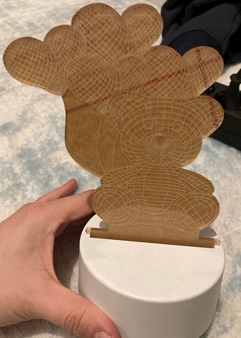 Ayı Figürlü gece lambası - Görsel 2