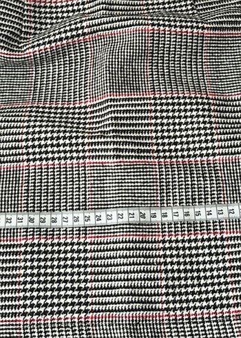 Fermuarlı Gri Ekose Mini Etek LTB - Görsel 8