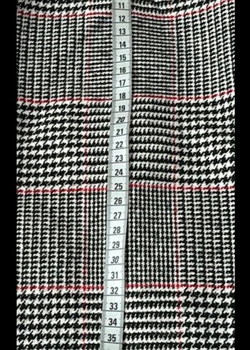 Fermuarlı Gri Ekose Mini Etek LTB - Görsel 7