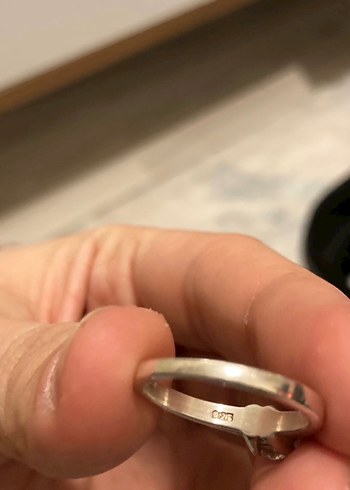 Glorria Mini gümüş Renkli taşlı Kolye ve Yüzük - Görsel 3